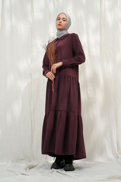 Gamis Neva Meena Deep Marun Big Size