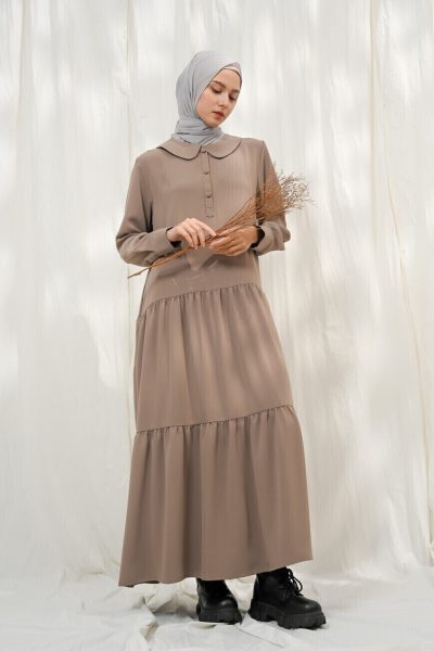 Gamis Neva Meena Latte