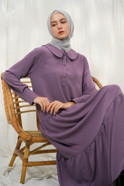 Gamis Neva Meena Soft Purple