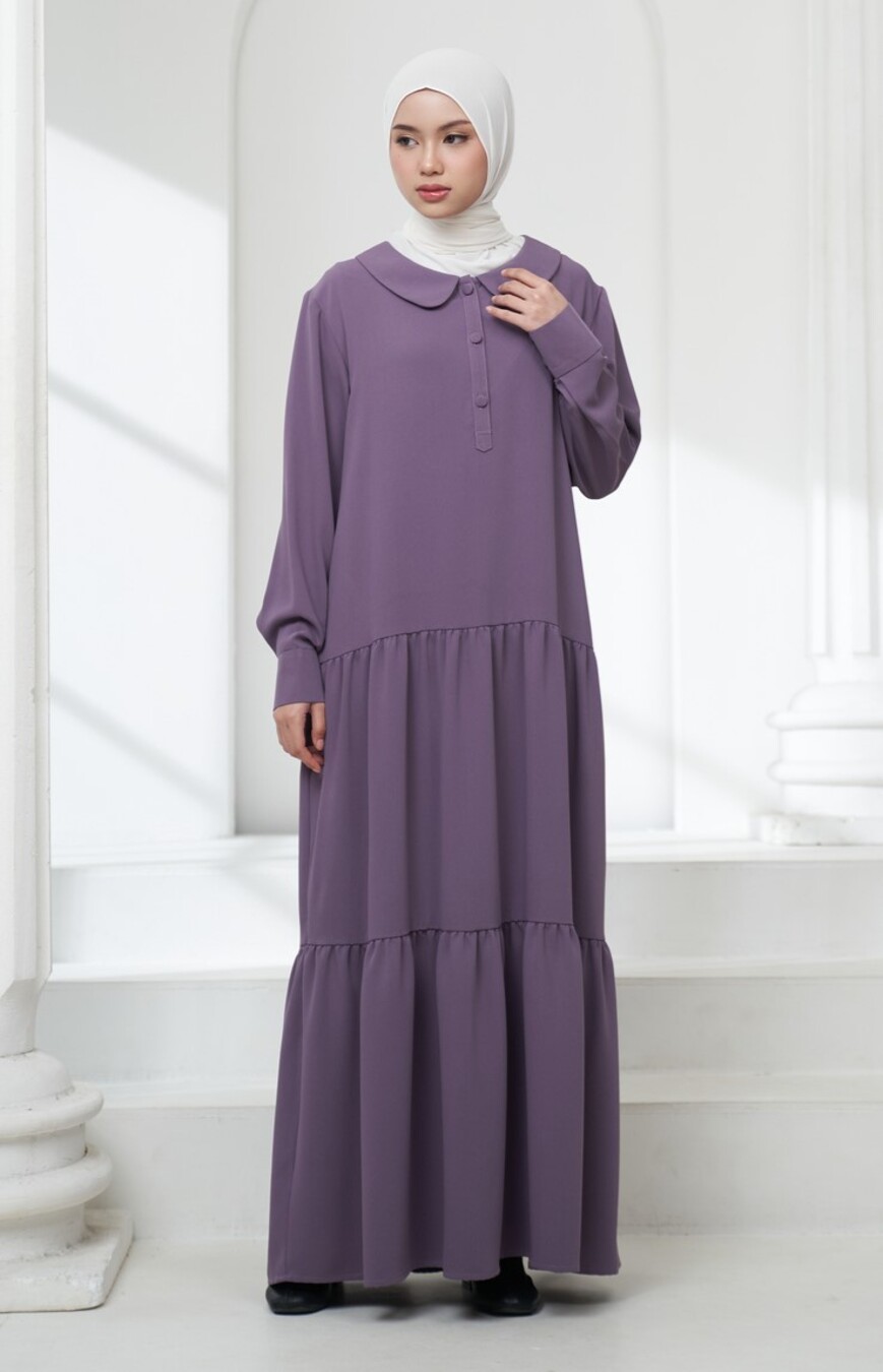 Gamis Neva Meena Soft Purple - Image 9