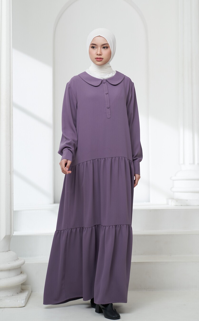 Gamis Neva Meena Soft Purple Big Size - Image 12
