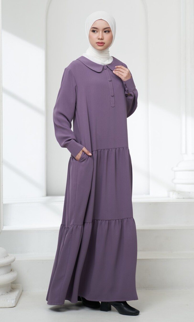 Gamis Neva Meena Soft Purple Big Size - Image 11