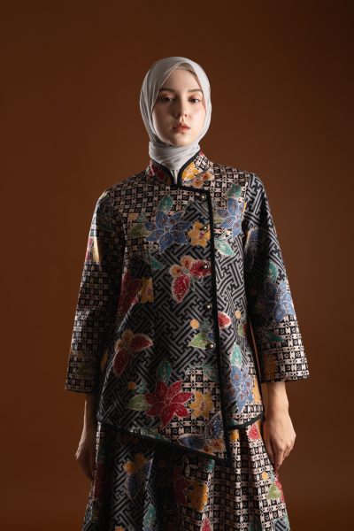 Kebaya Janggan Arum Hitam Big Size