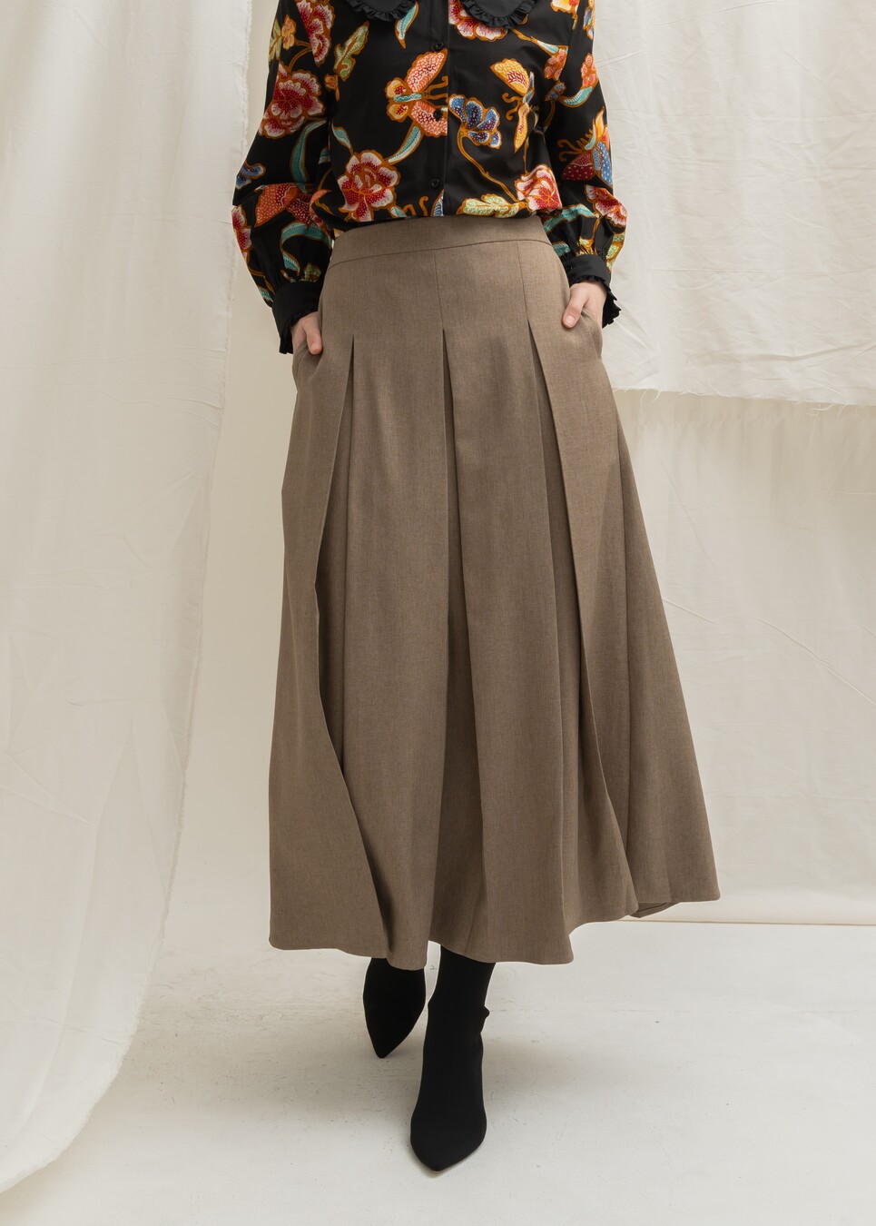 Riva Skirt Alma Ash Brown