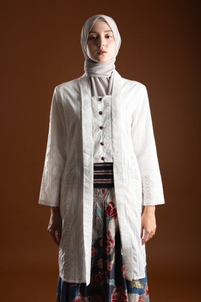 Tunik Kutubaru Bia White Big Size