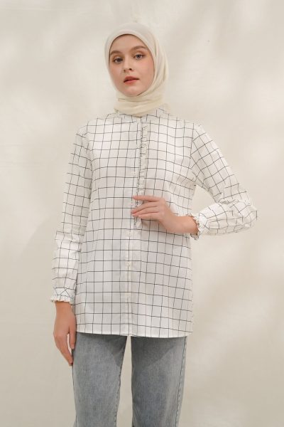 Blus Lyla Ditta Stripe Black