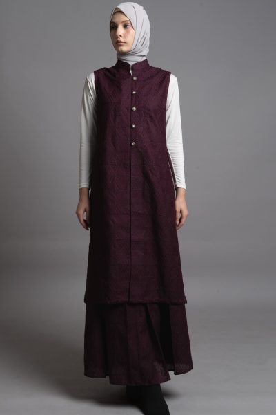 Long Outer Ghia Marun