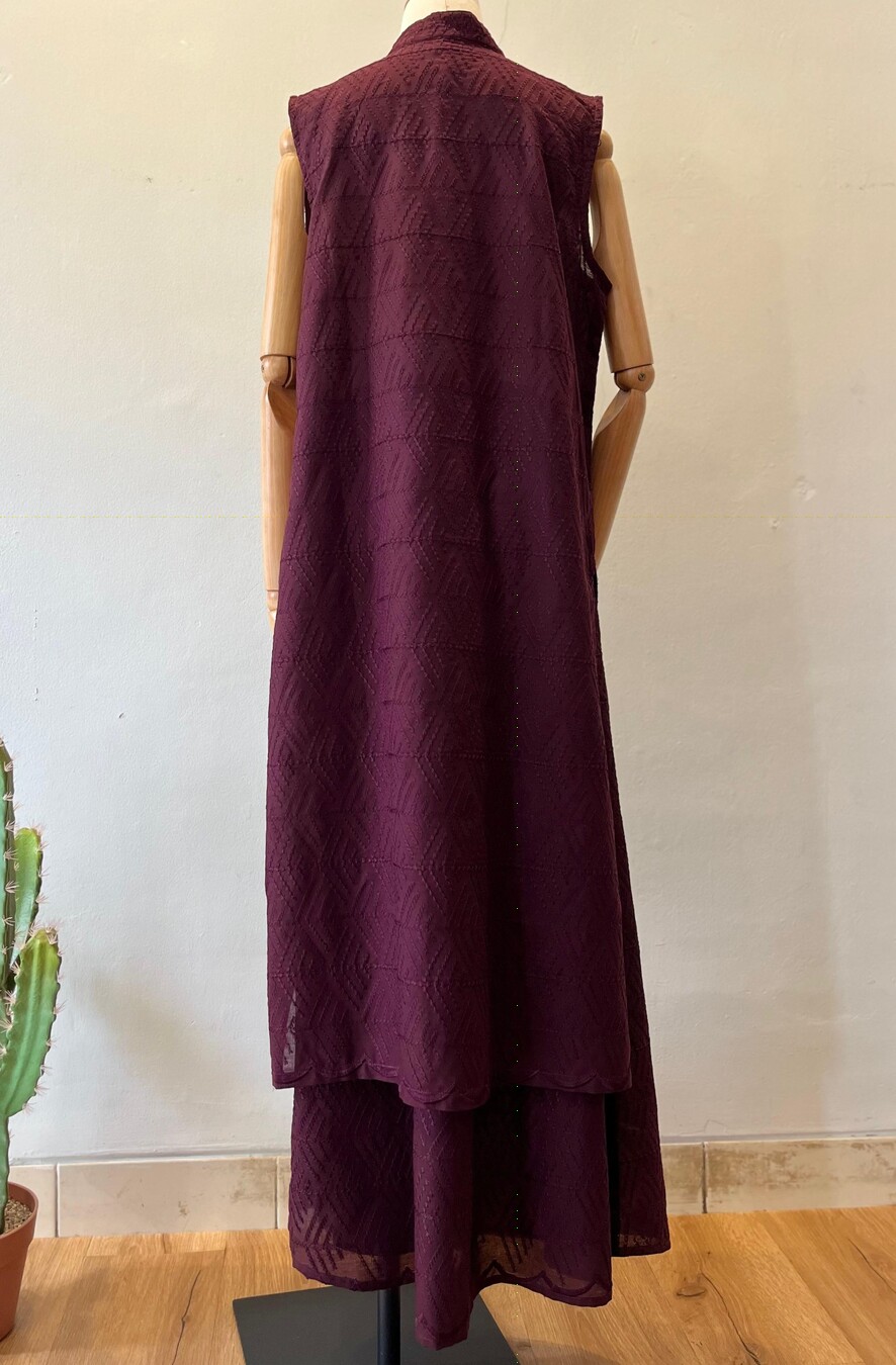 Long Outer Ghia Marun - Image 6