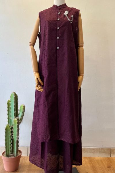 Long Outer Ghia Marun