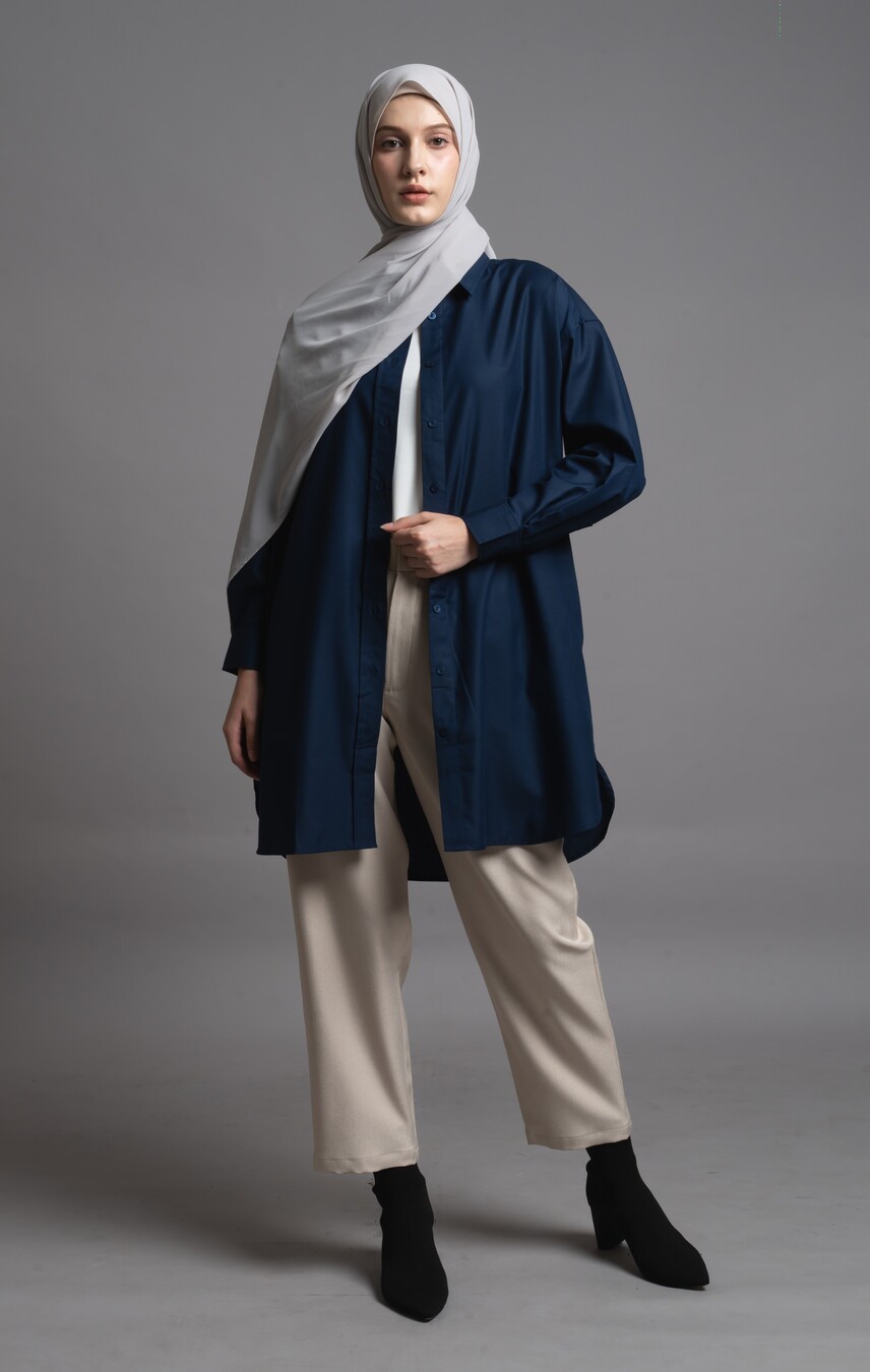 Tunik Soura Navy Big Size - Image 7