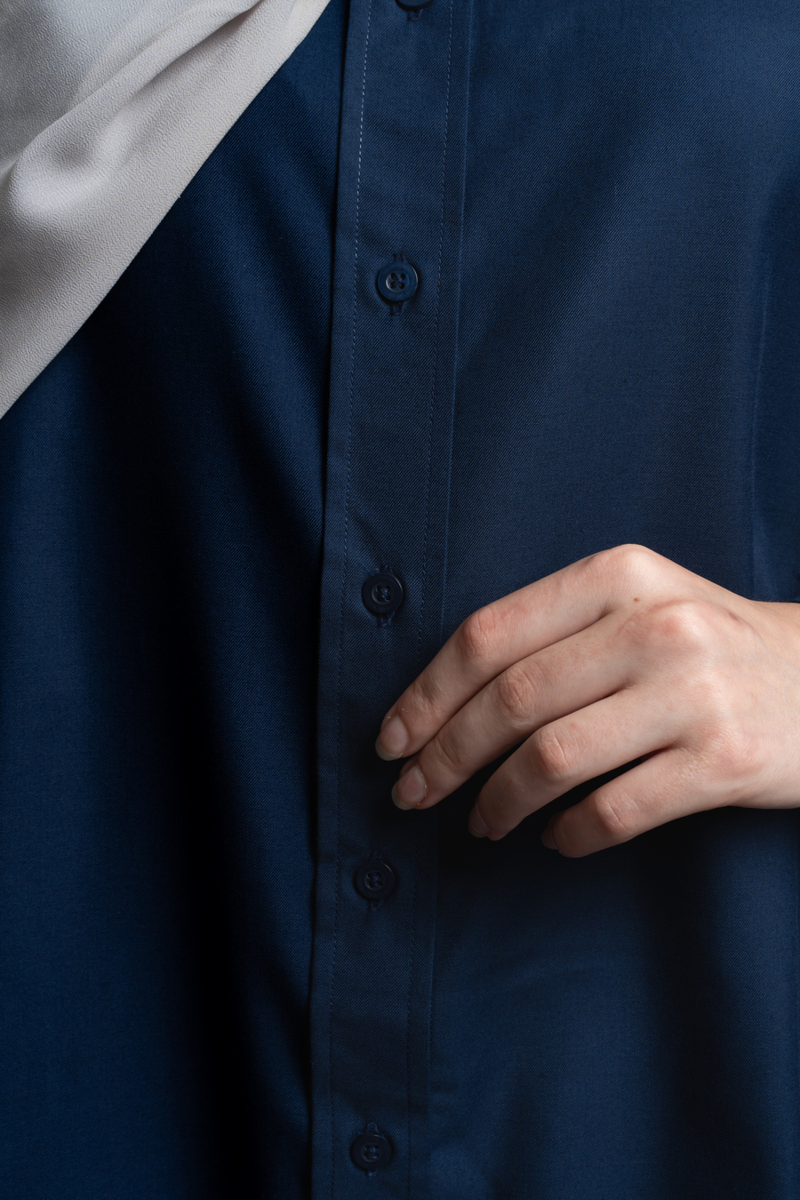 Tunik Soura Navy Big Size - Image 3