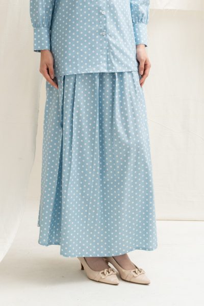 Deena Skirt Polka Light Blue