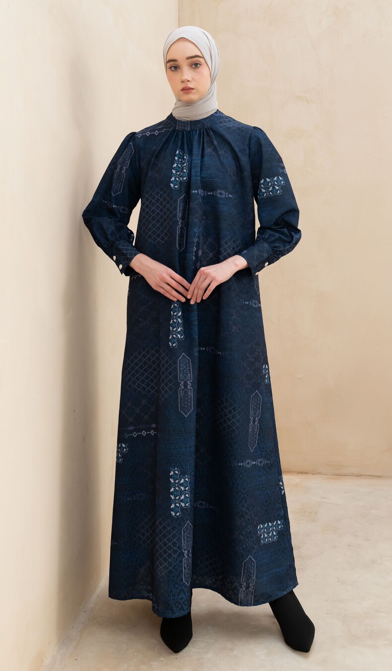 Gamis Lara Yasmeen Blue Big Size - Image 8