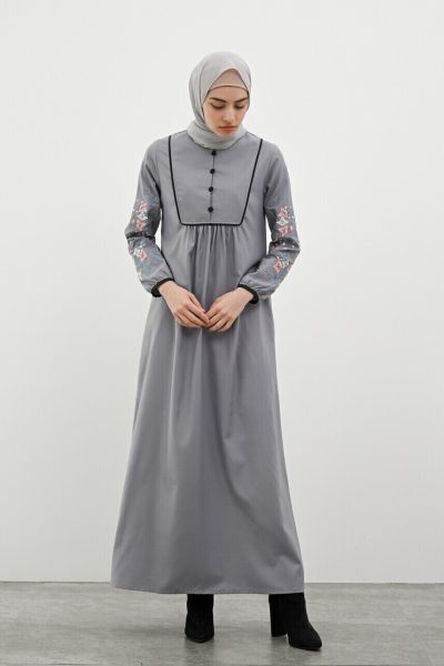 Gamis Miranti Bordir Abu