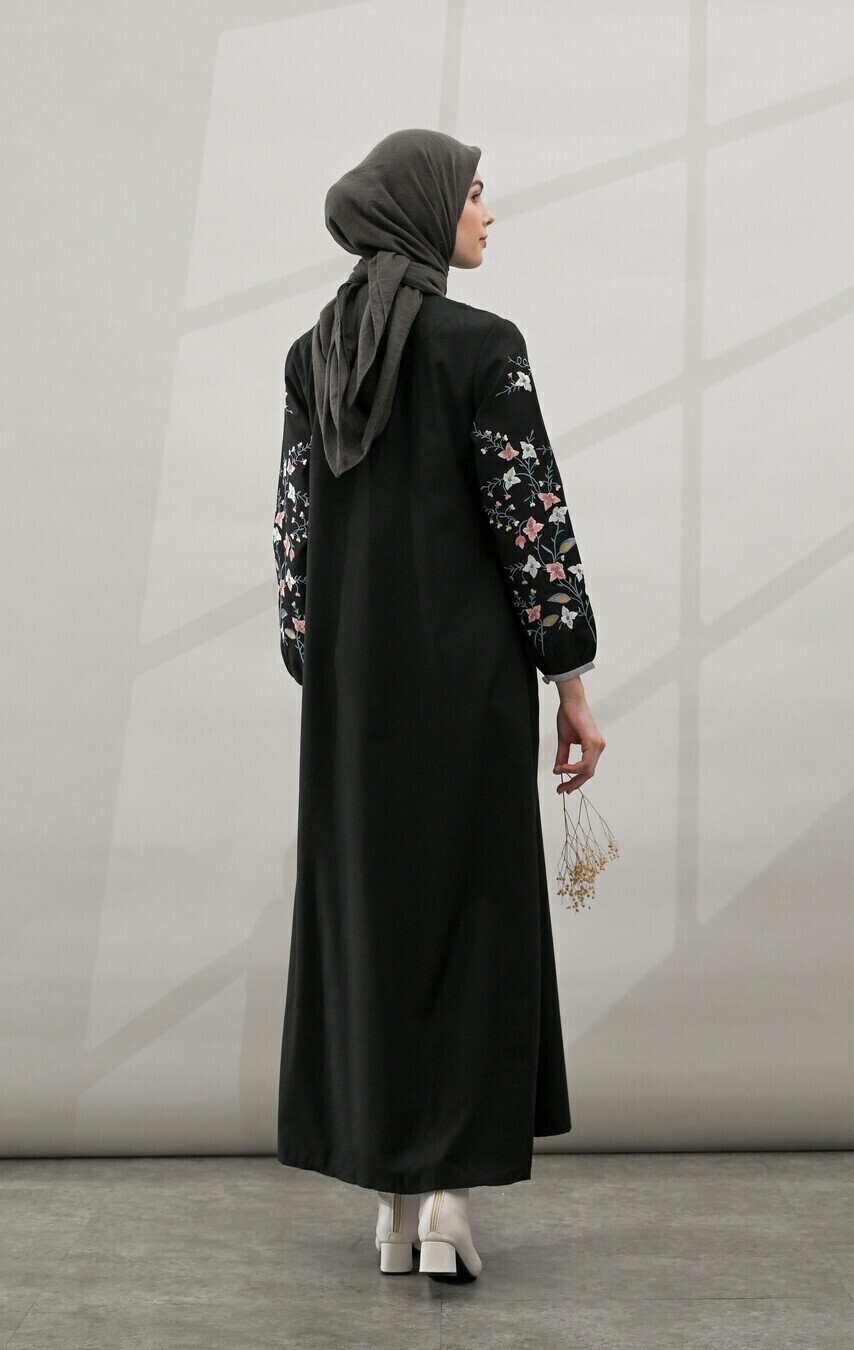 Gamis Miranti Bordir Hitam Big Size - Image 5