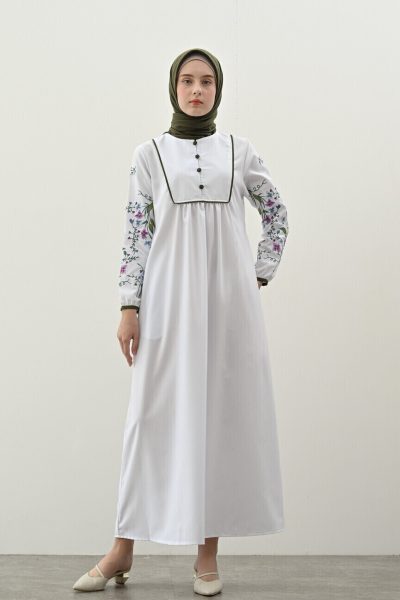 Gamis Miranti Bordir Off White