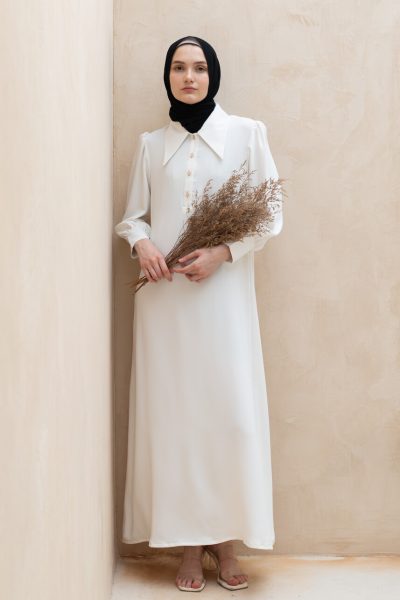 Gamis Zenia Feera White