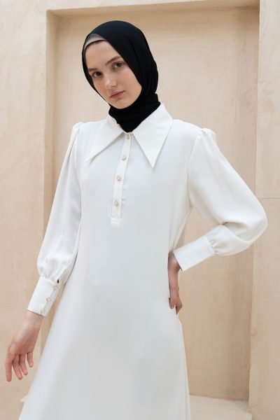 Gamis Zenia Feera White Big Size