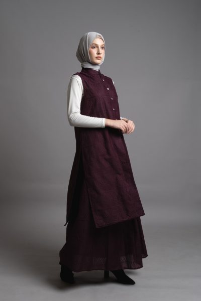 Long Outer Ghia Marun