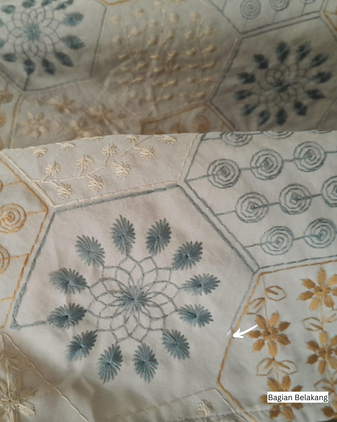 Gamis Miranti Saira Sage Pastel - M (Minor Defect) - Image 3