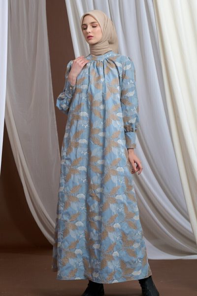 Gamis Lara Aima Biru muda - M