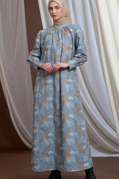 Gamis Lara Aima Biru muda