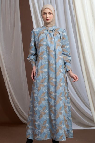 Gamis Lara Aima Biru Muda - S (PB 142)