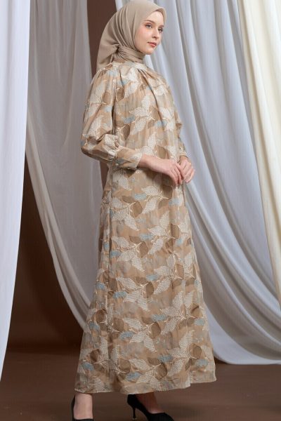 Gamis Lara Aima Latte - L