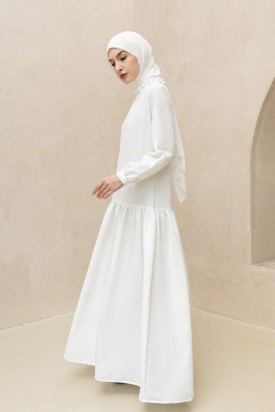 Gamis Lumara Aiza Off White Big Size