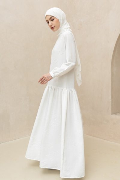 Gamis Lumara Aiza Off White Big Size