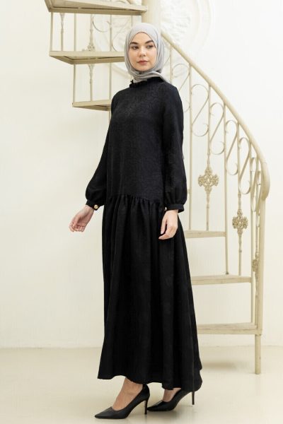 Gamis Lumara Dania Hitam