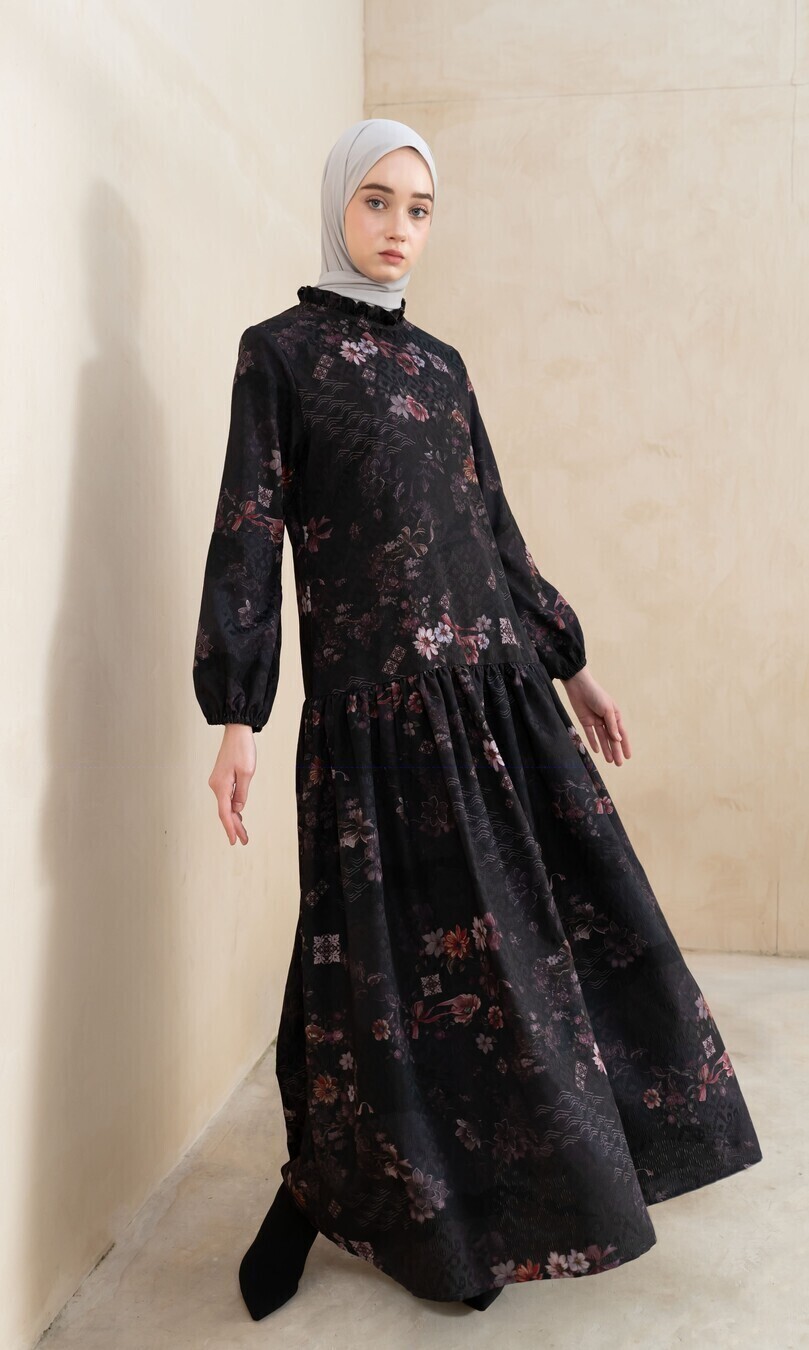 Gamis Lumara Hira Hitam - Image 7