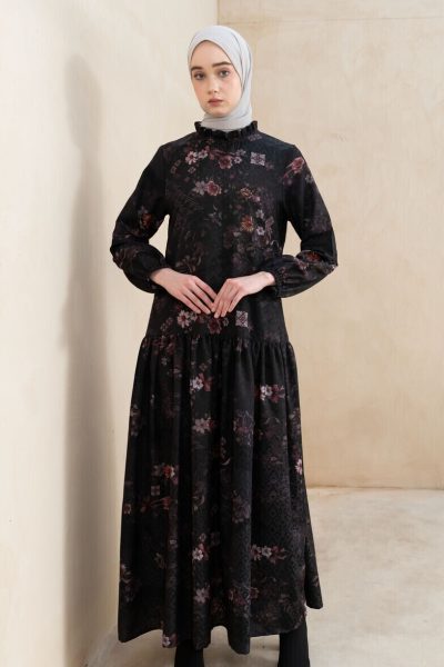 Gamis Lumara Hira Hitam