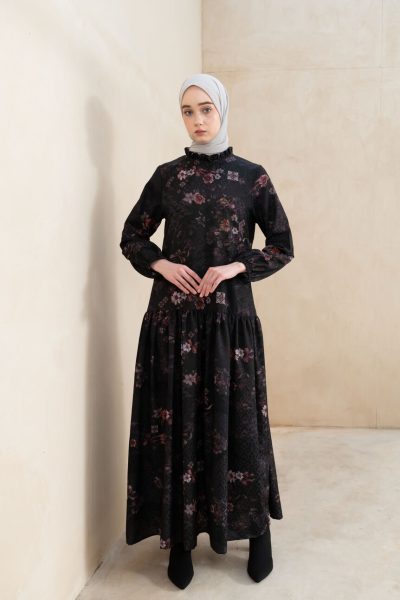 Gamis Lumara Hira Hitam