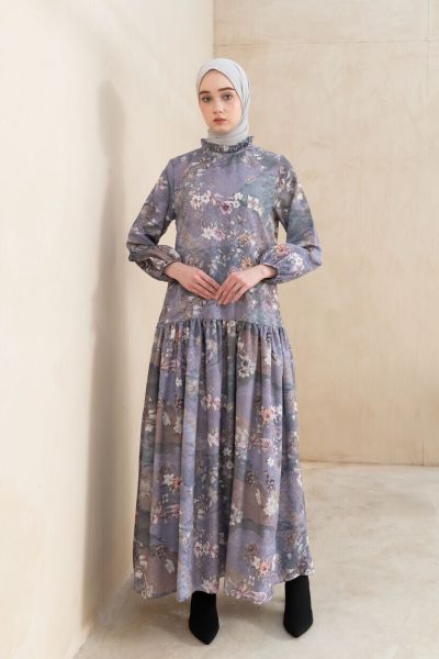 Gamis Lumara Hira Lavender Big Size