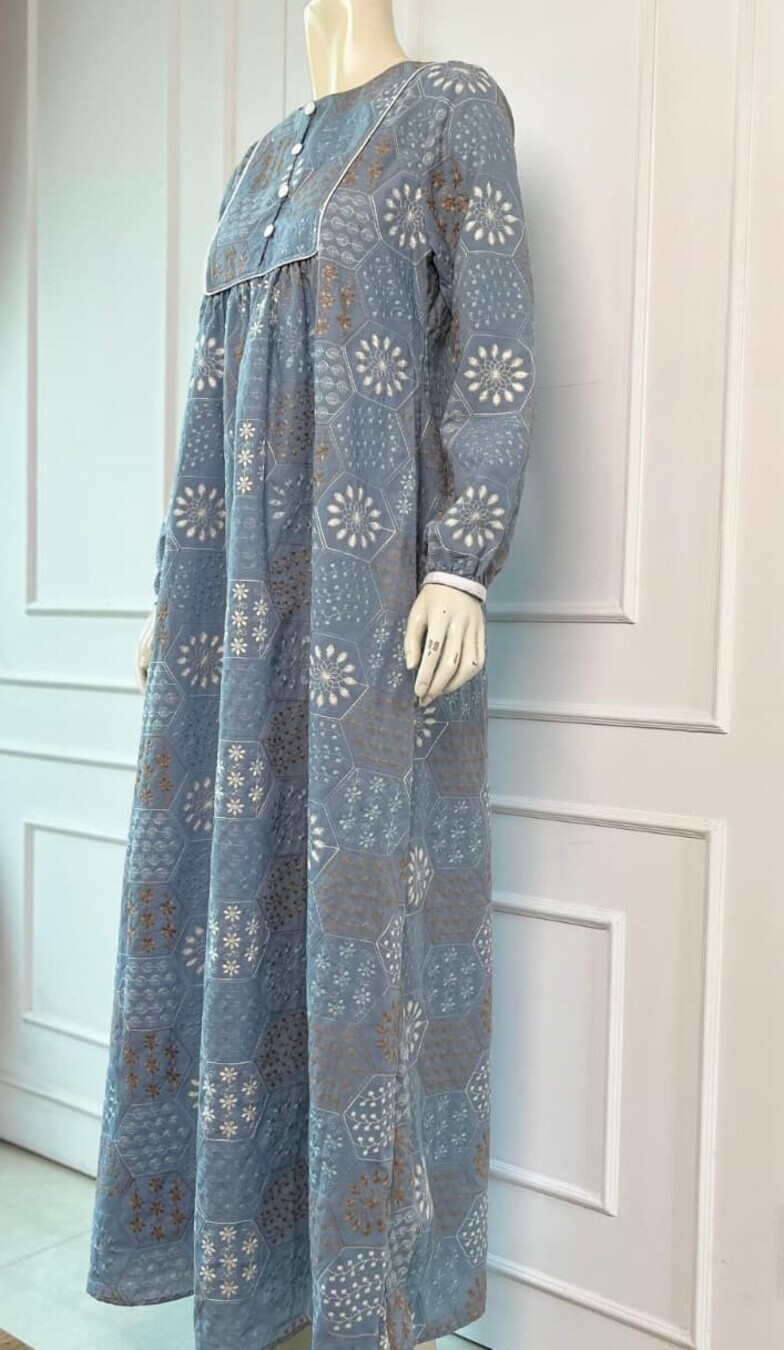 Gamis Miranti Saira Steel Blue Big Size - Image 2