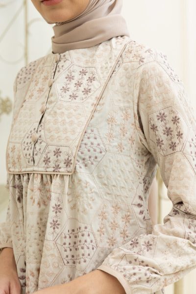 Gamis Miranti Saira Cream