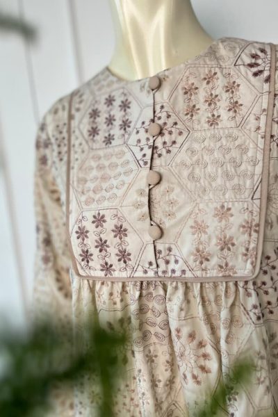 Gamis Miranti Saira Cream