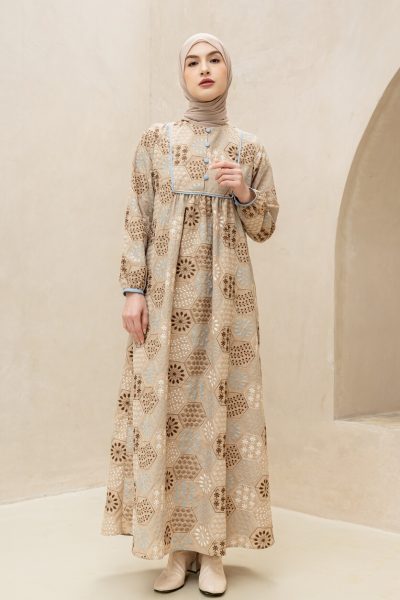 Gamis Miranti Saira Latte Big Size