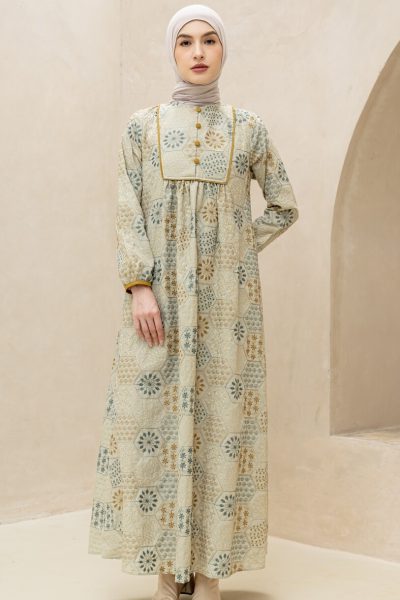 Gamis Miranti Saira Sage Pastel Big Size