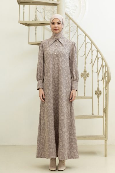 Gamis Zenia Xavia Mocca - S (PB 143)
