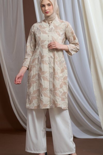Tunik Kebaya Ayya Aima Latte Big Size