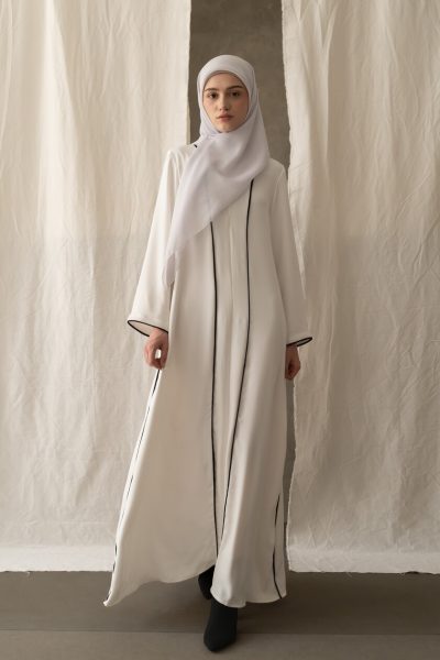 Abaya Humaira Meena White