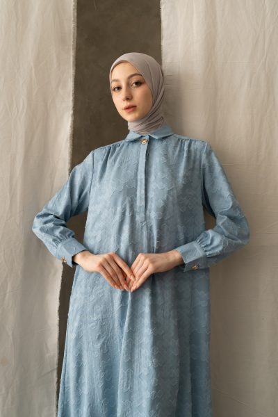 Gamis Afiya Dhia Baby Blue