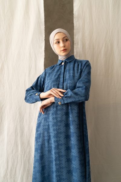 Gamis Afiya Dhia Royal Blue - S (PB 142)