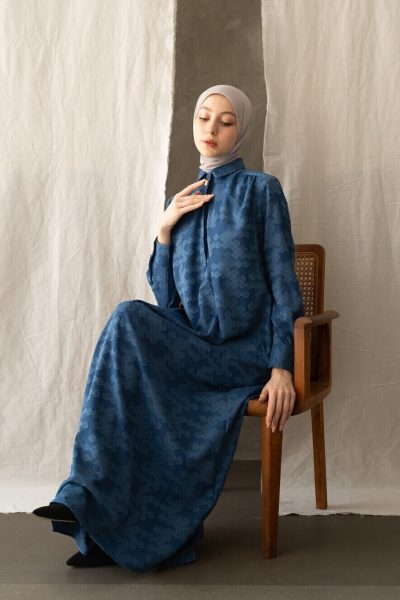 Gamis Afiya Dhia Royal Blue