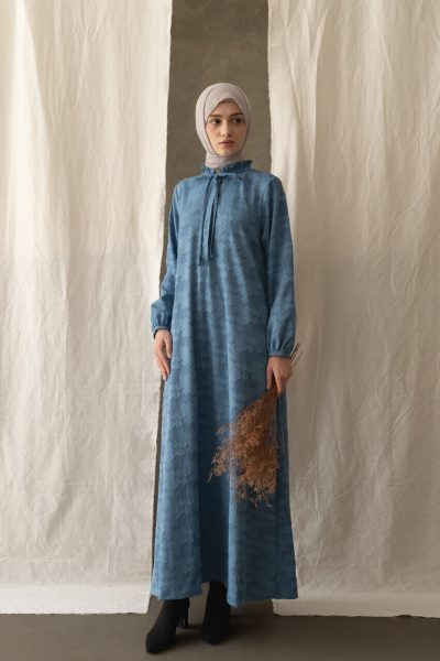 Gamis Dayna Dhia Light Blue