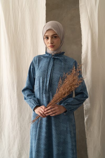 Gamis Dayna Dhia Light Blue Big Size
