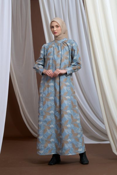 Gamis Lara Aima Biru muda