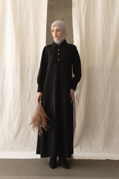 Gamis Zenia Sarah Hitam